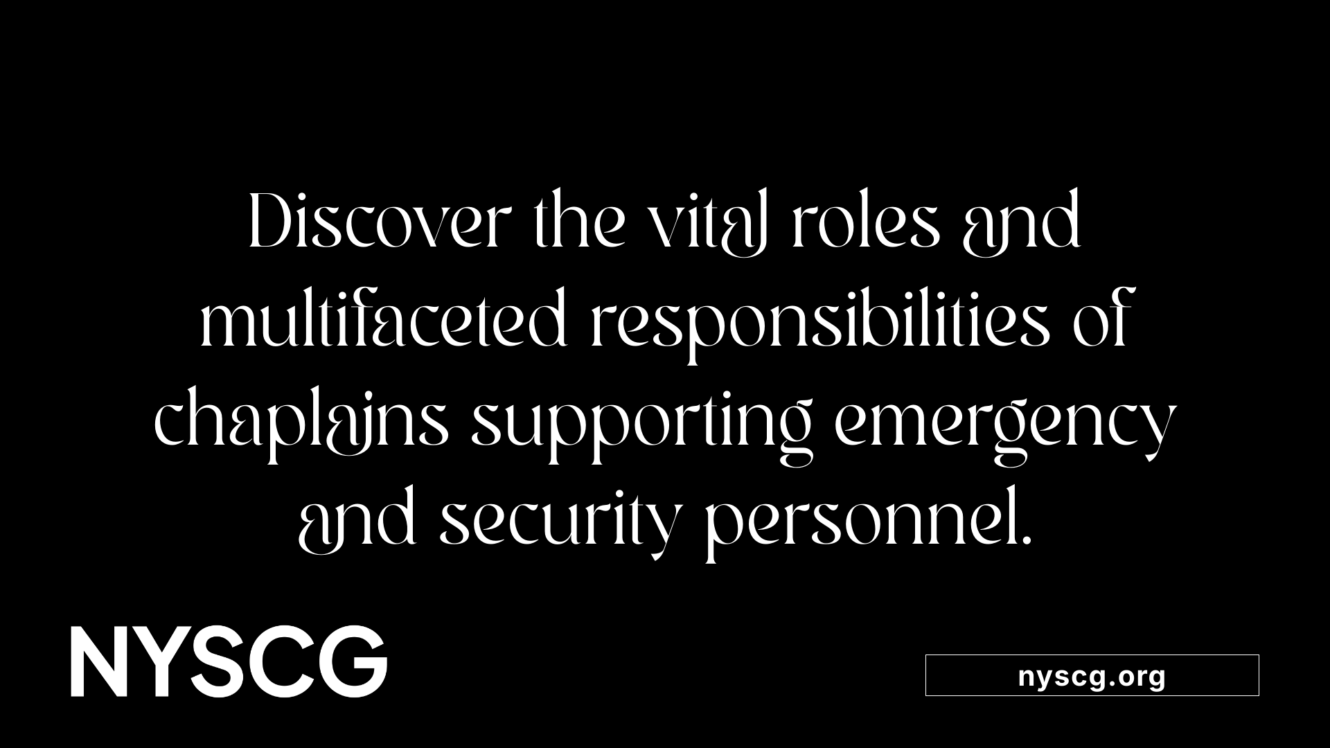 Discover the vital roles and multifaceted responsibilities of chaplains supporting emergency and security personnel.