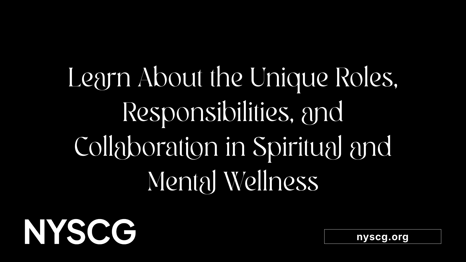 Learn About the Unique Roles, Responsibilities, and Collaboration in Spiritual and Mental Wellness