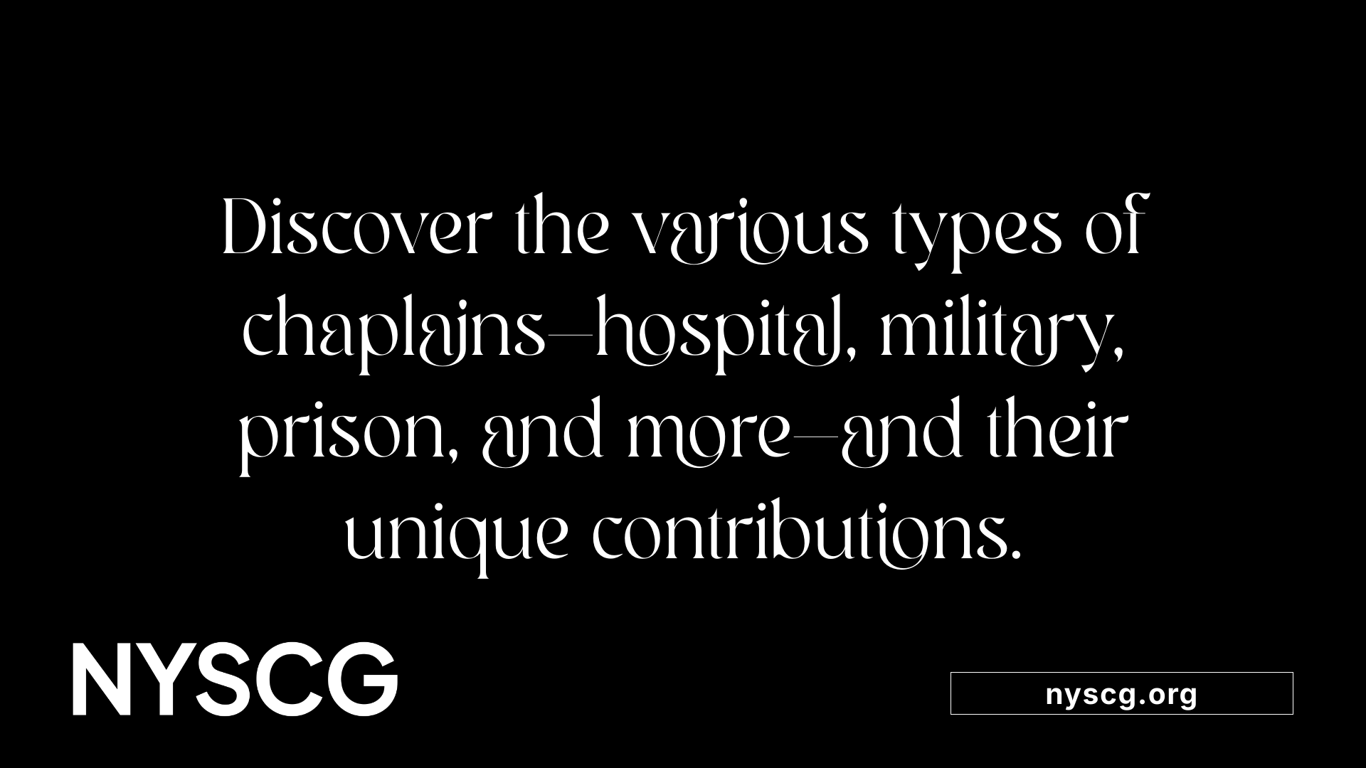 Discover the various types of chaplains—hospital, military, prison, and more—and their unique contributions.