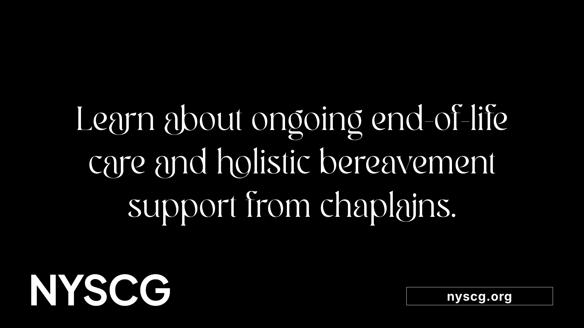 Learn about ongoing end-of-life care and holistic bereavement support from chaplains.