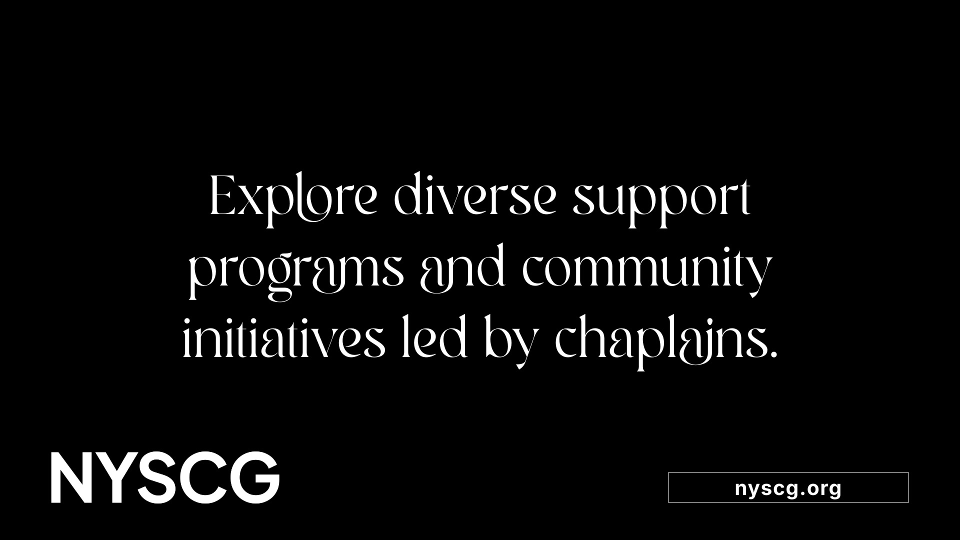Explore diverse support programs and community initiatives led by chaplains.