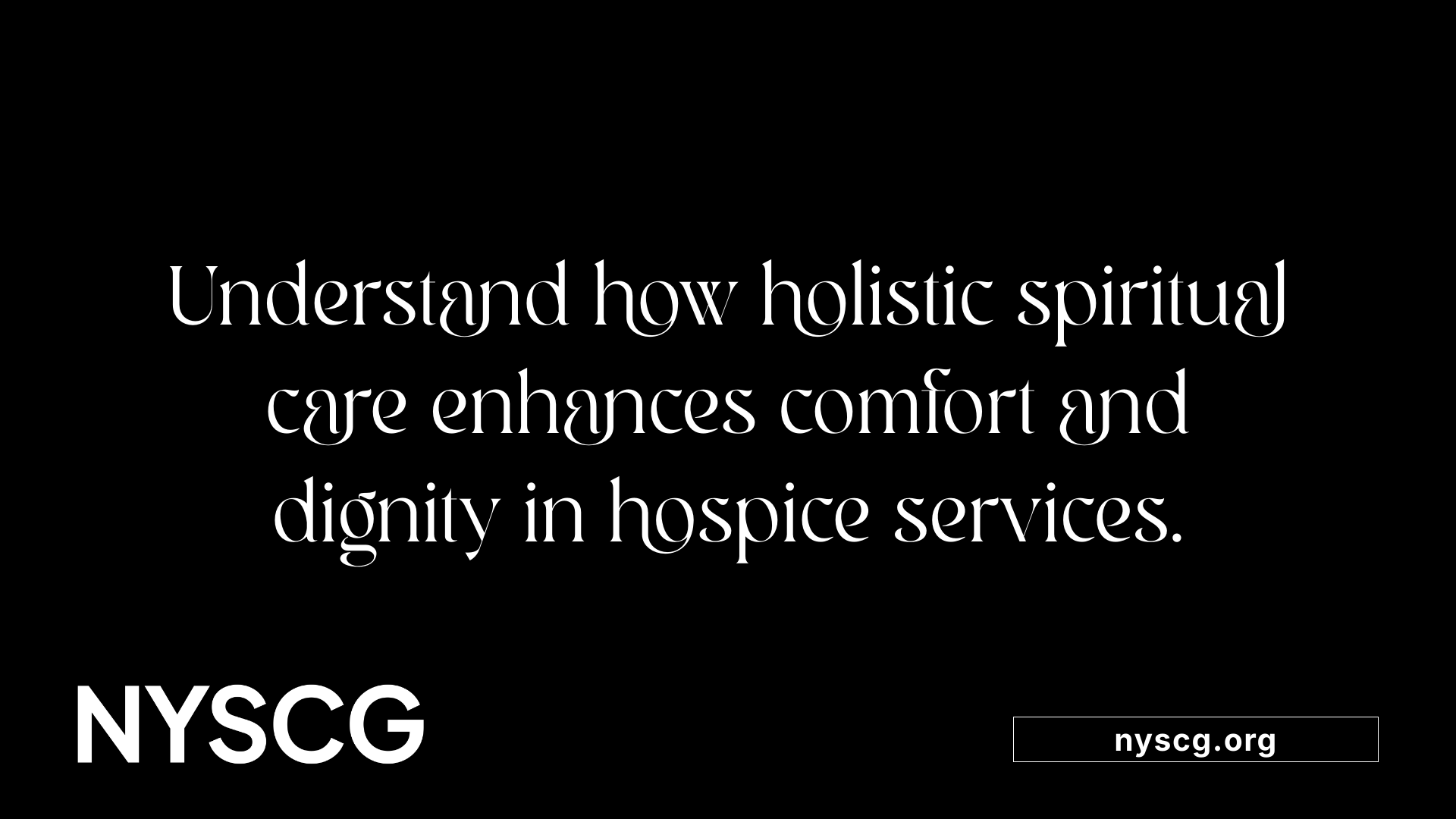 Understand how holistic spiritual care enhances comfort and dignity in hospice services.