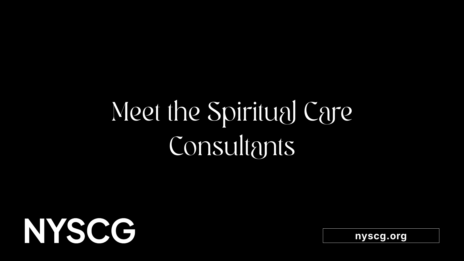Meet the Spiritual Care Consultants