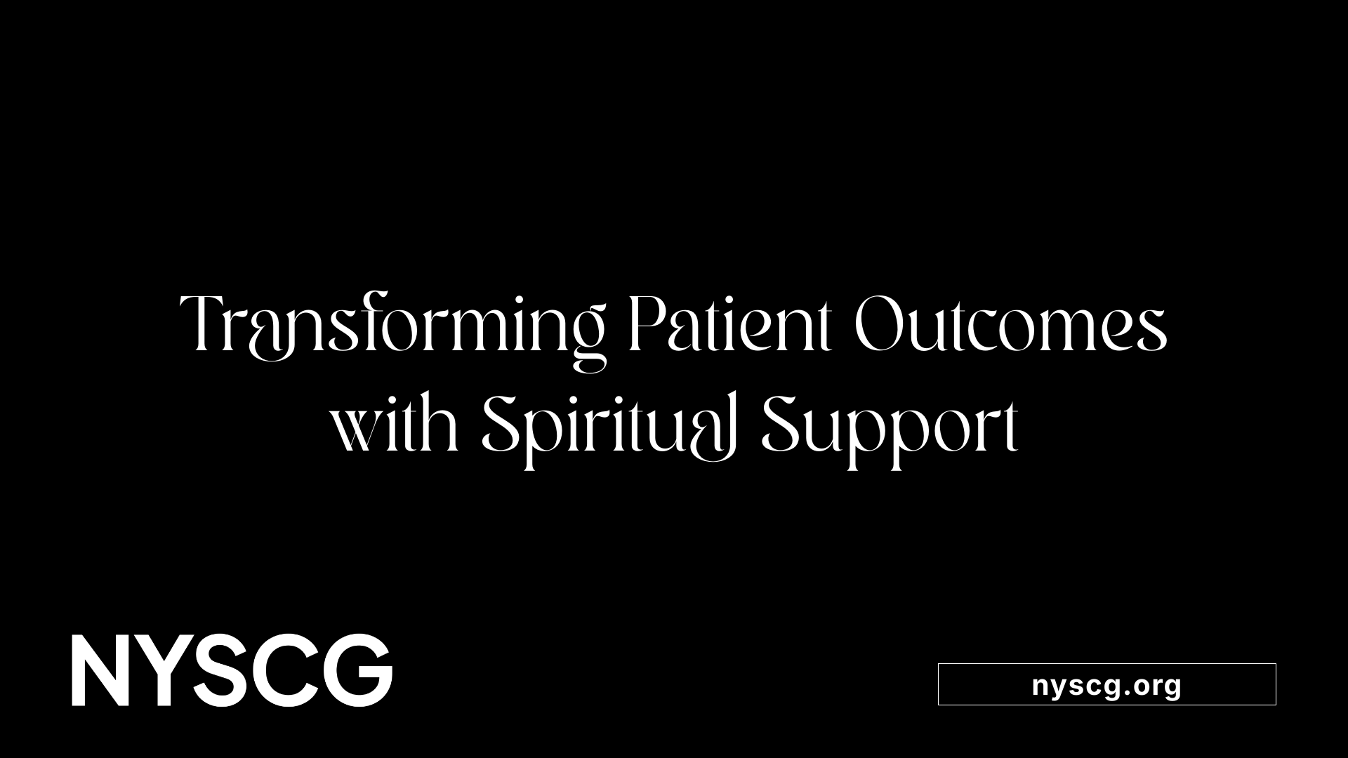 Transforming Patient Outcomes with Spiritual Support