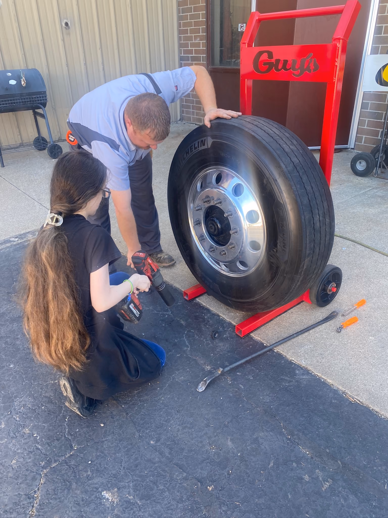 Diesel mechanic performing truck repair in Galena, IL