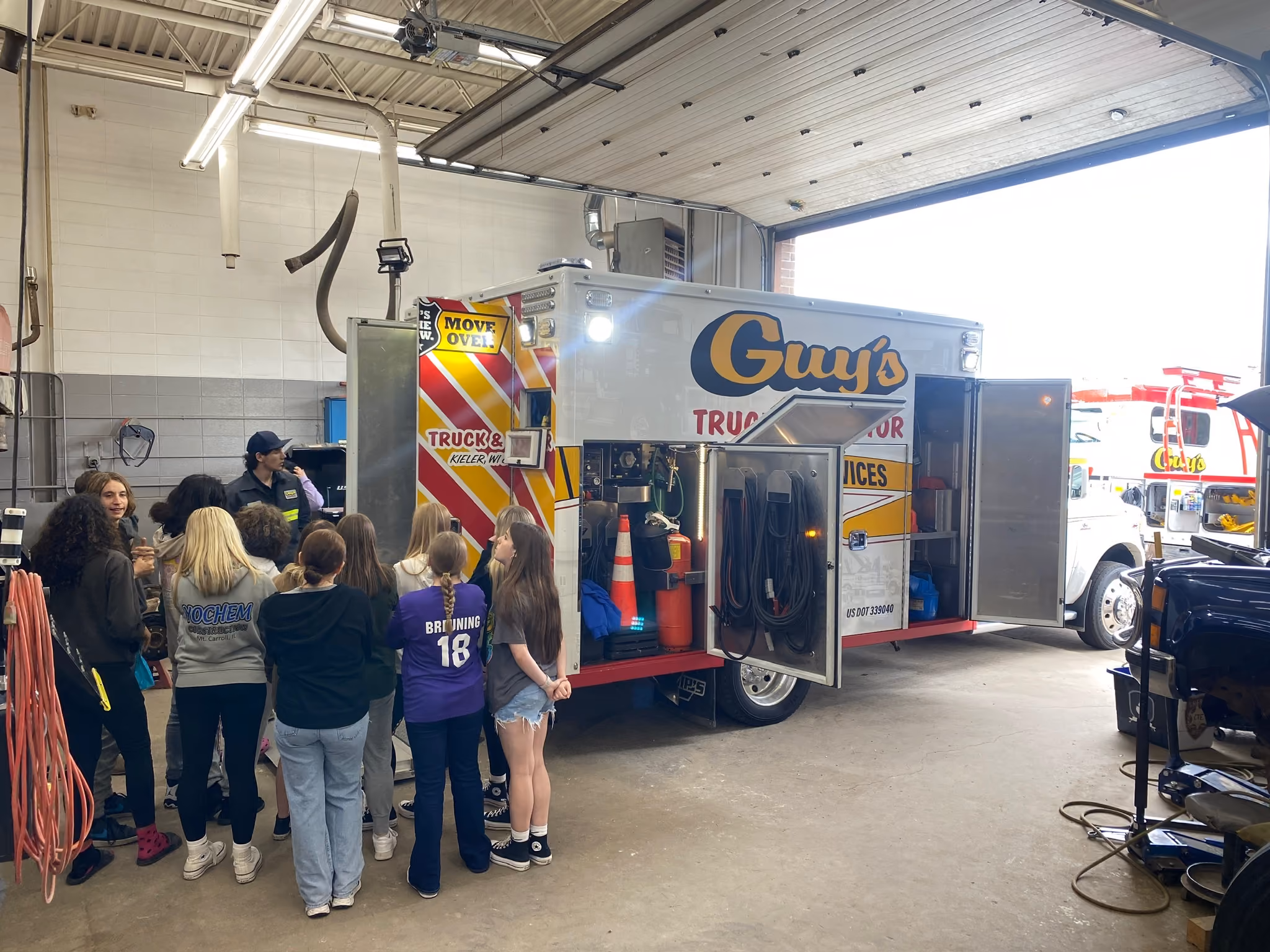 Diesel mechanic performing truck repair in Galena, IL