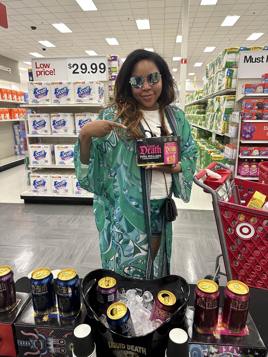 Professional event staff at a White Claw brand activation