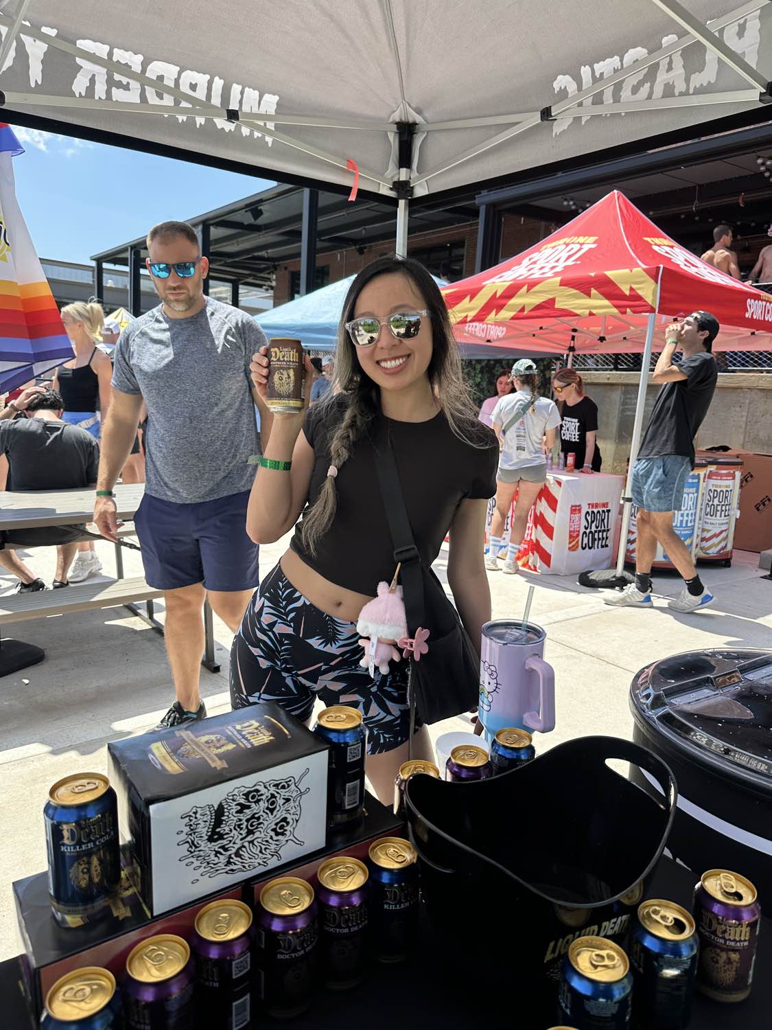 Ignite brand ambassadors at a Liquid Death event activation in Los Angeles