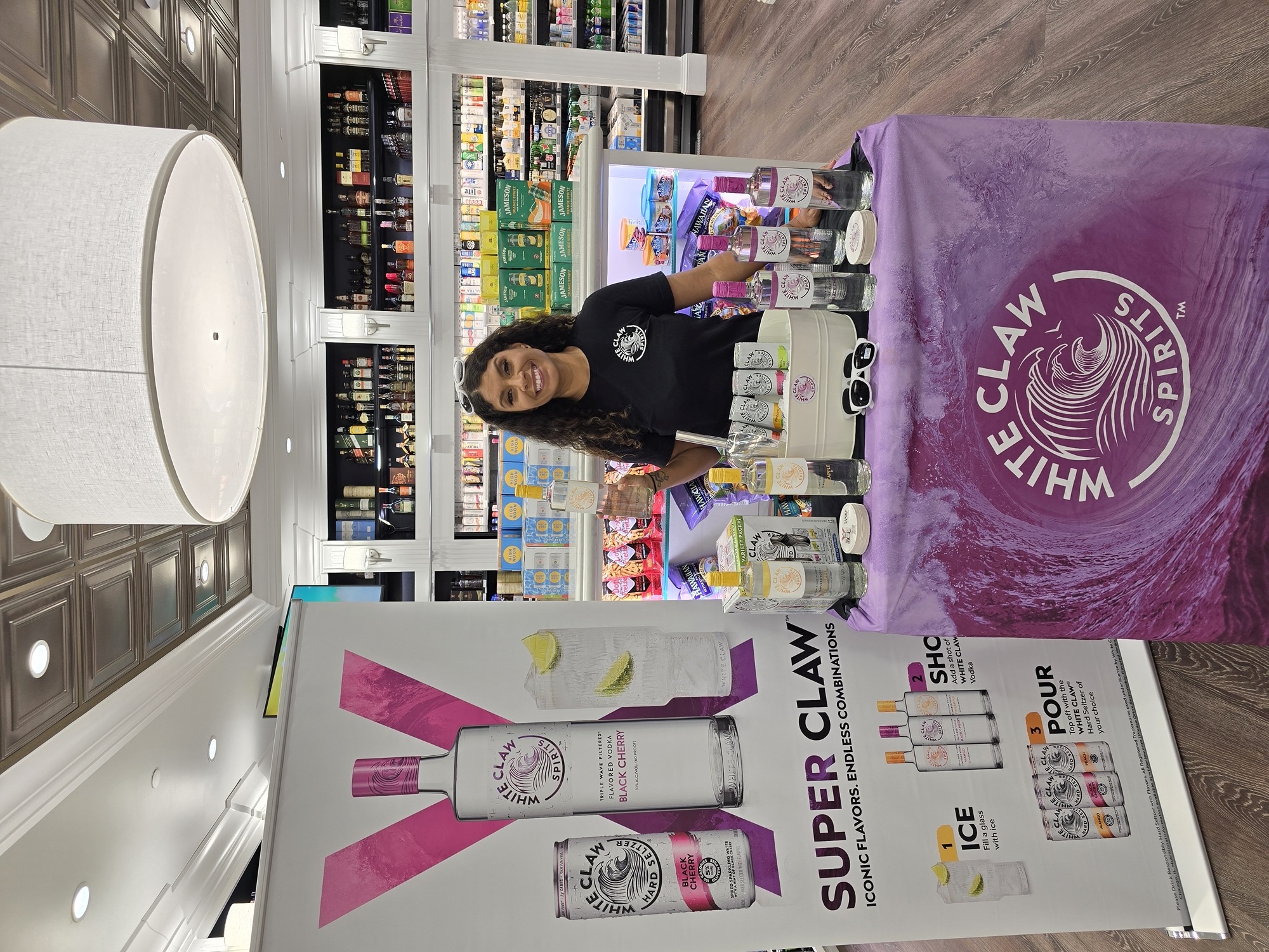 Brand ambassador team engaging with consumers at a product sampling event