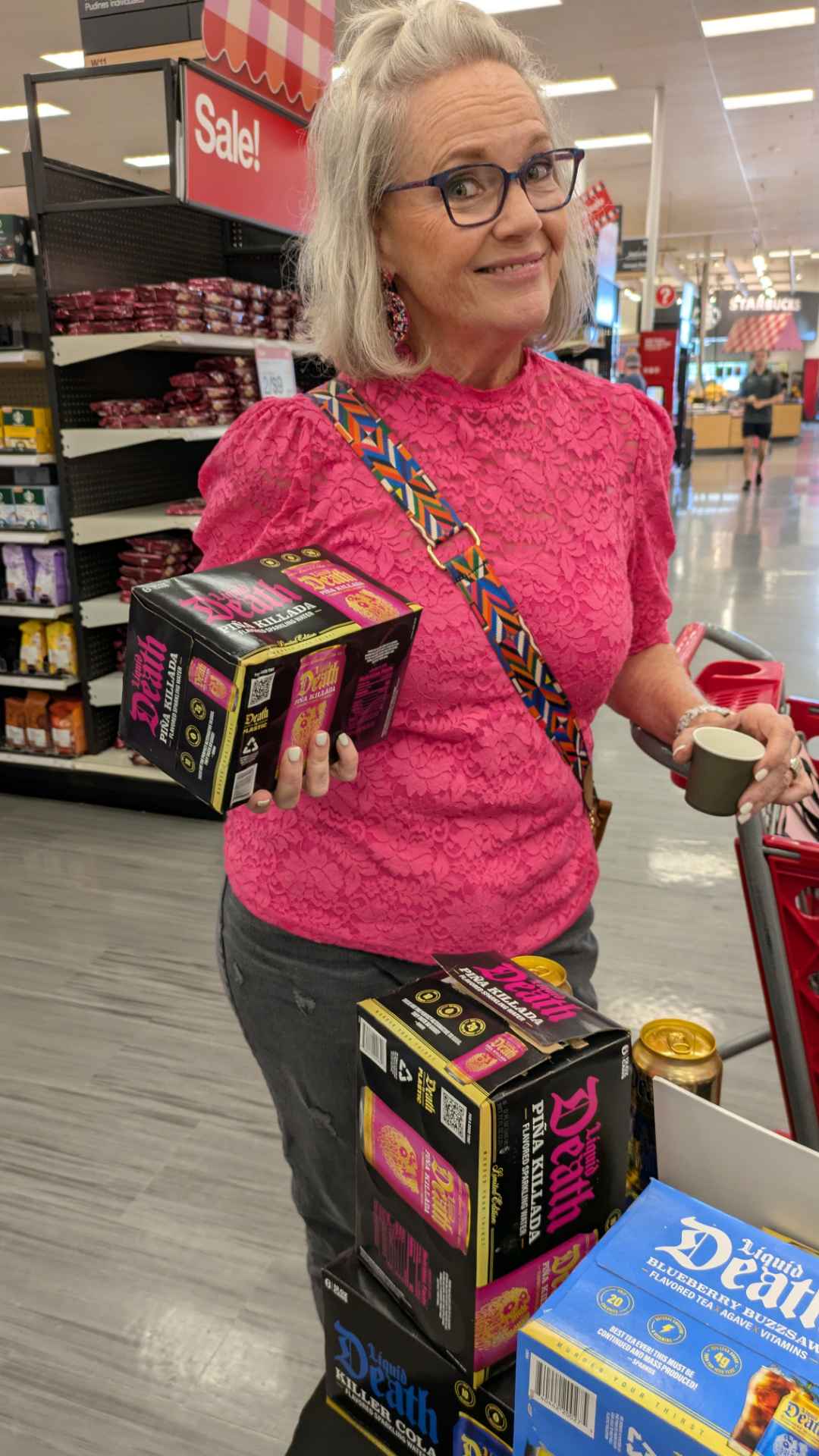 Professional event staff at a White Claw brand activation