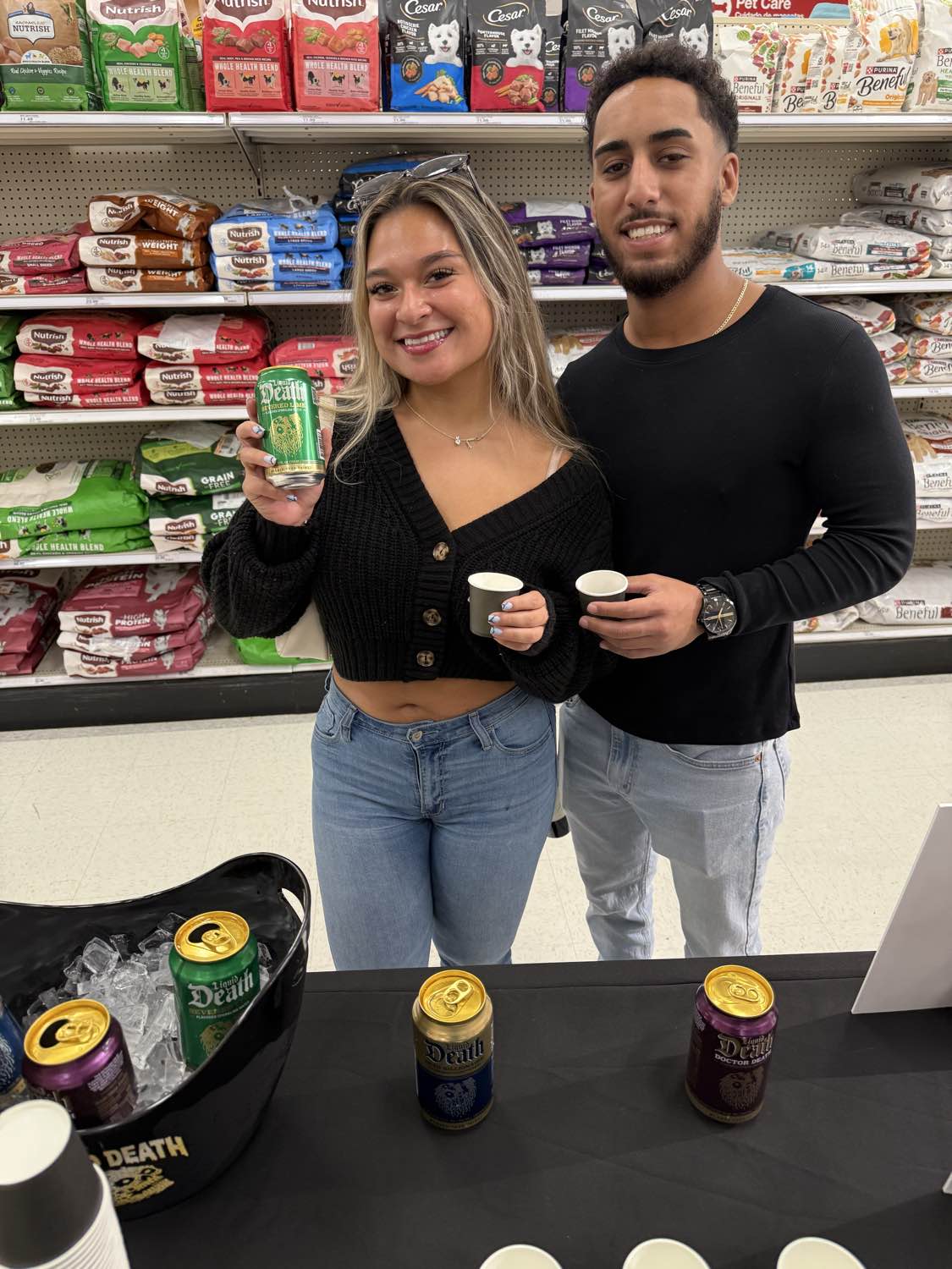 Professional event staff at a White Claw brand activation