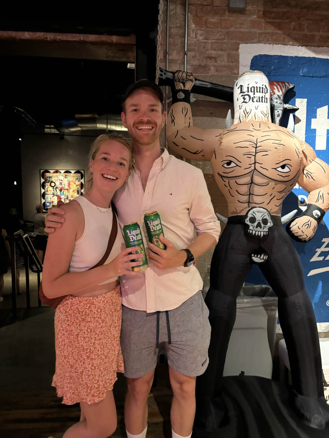 Ignite brand ambassadors at a Liquid Death event activation in Los Angeles