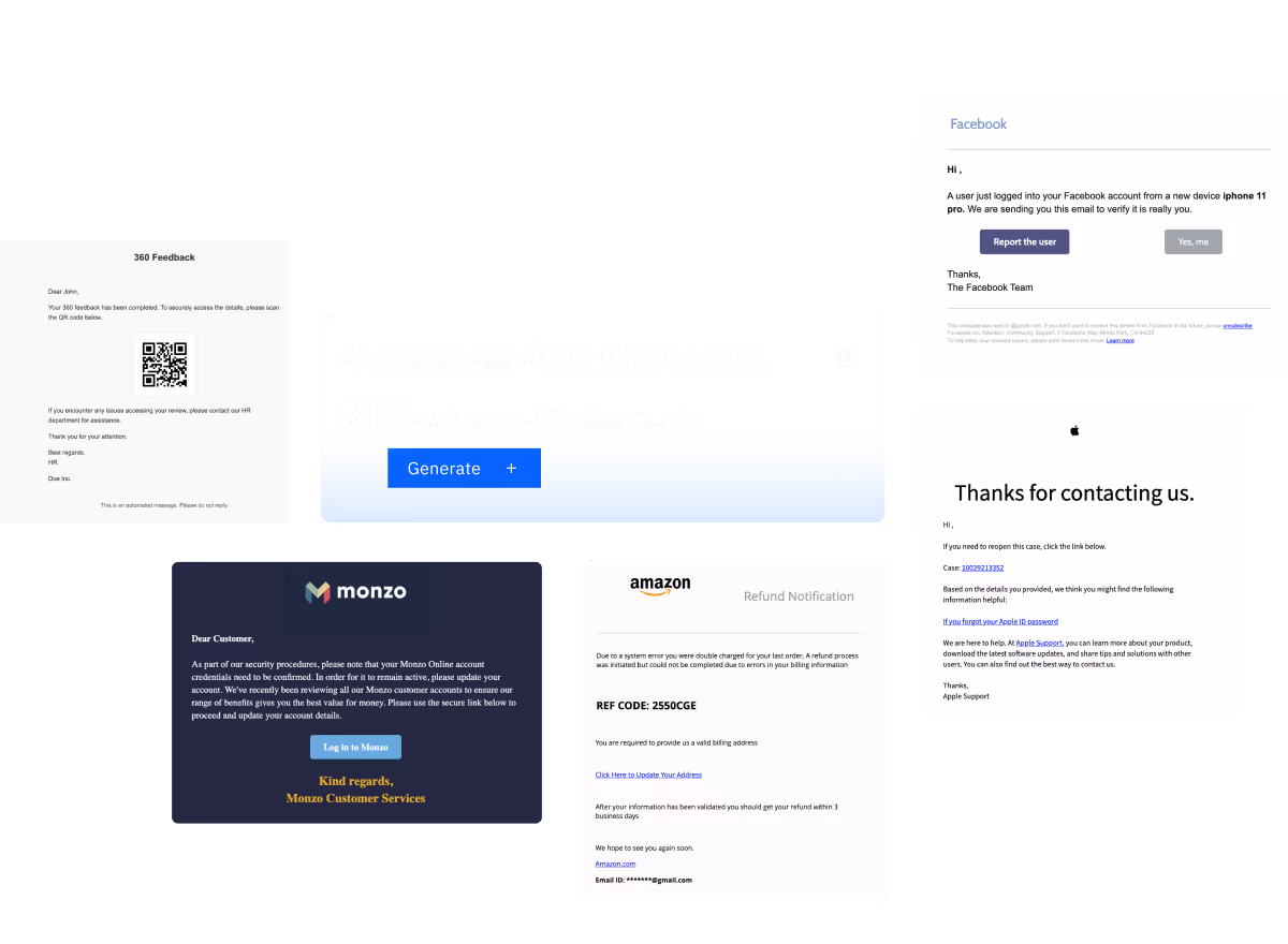 CybSafe PHISH Generates AI-powered simulations in seconds