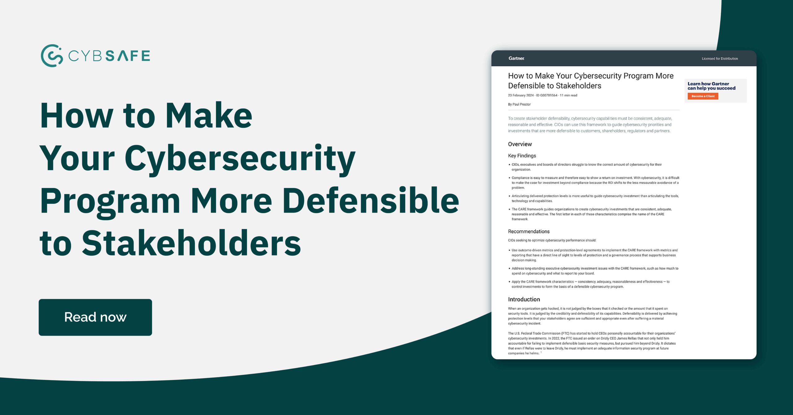 2024 Gartner®, How to Make Your Cybersecurity Program More Defensible to Stakeholders