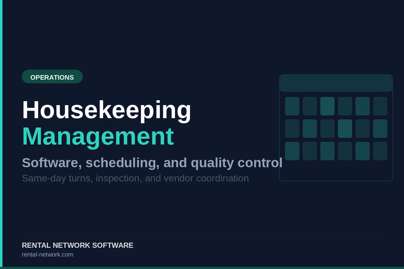 Vacation Rental Housekeeping Management: Software, Scheduling, and Best Practices
