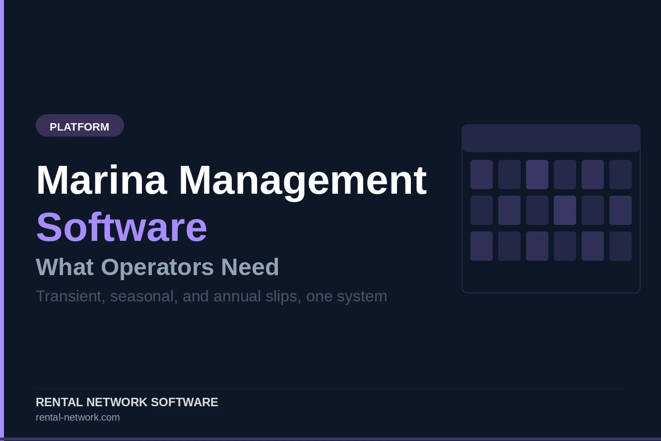 Marina Management Software: What Operators Need
