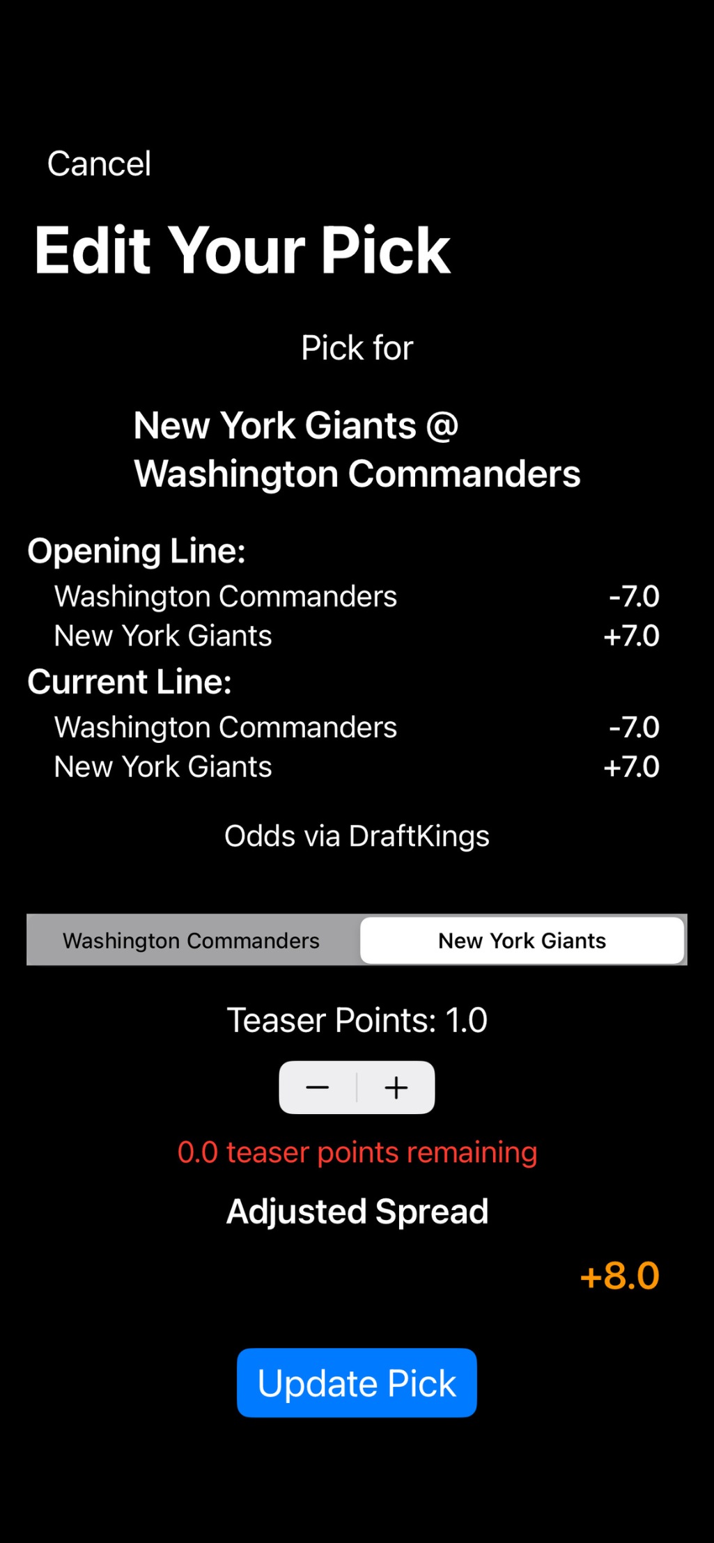 Teaser points
