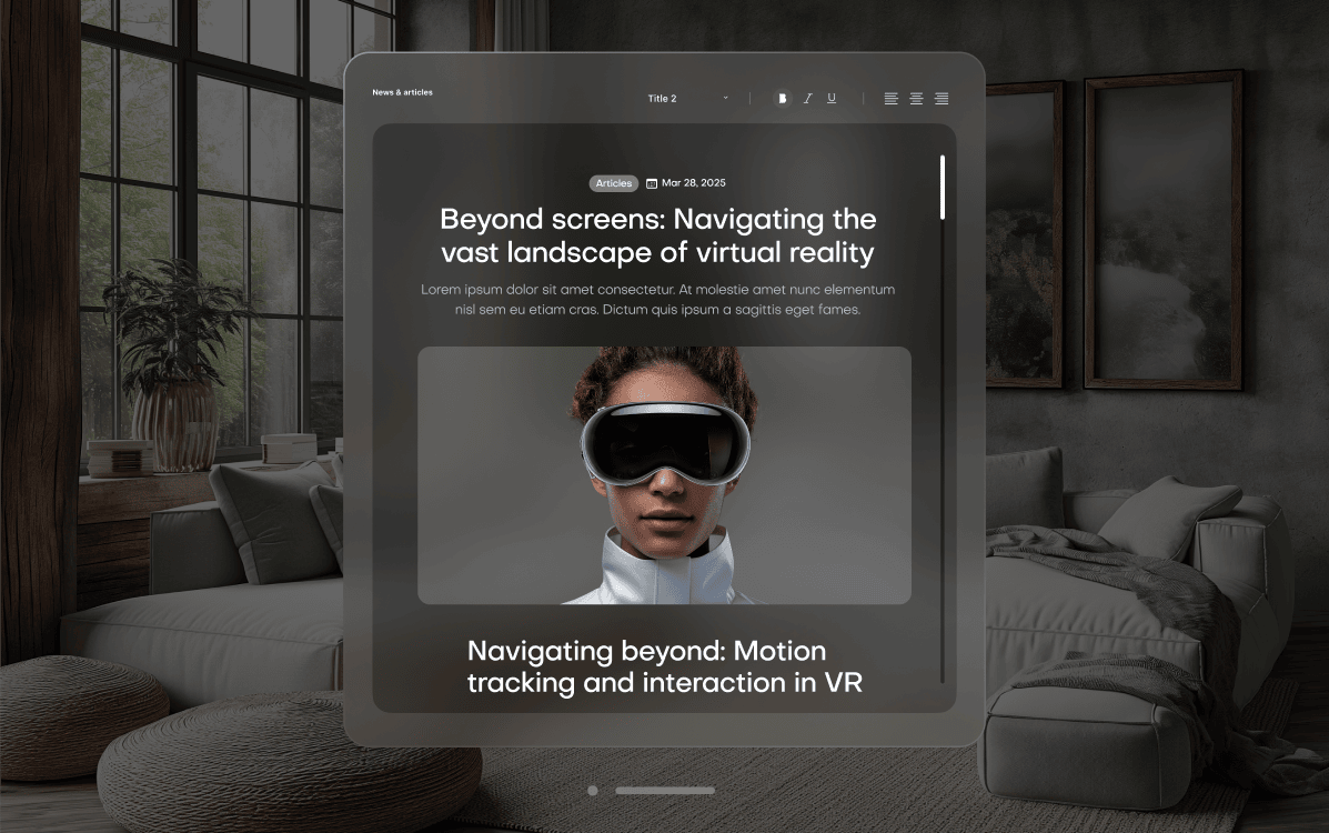Education Blog - VR X Webflow Template