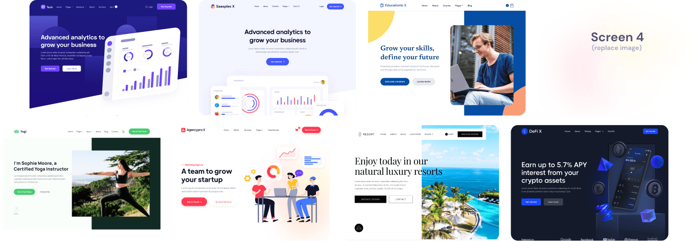 VR X - Browse All Templates - VR Productivity App Webflow Template