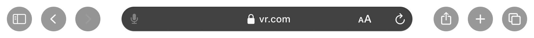 Menu Navigation Top Bar - VR X Webflow Template