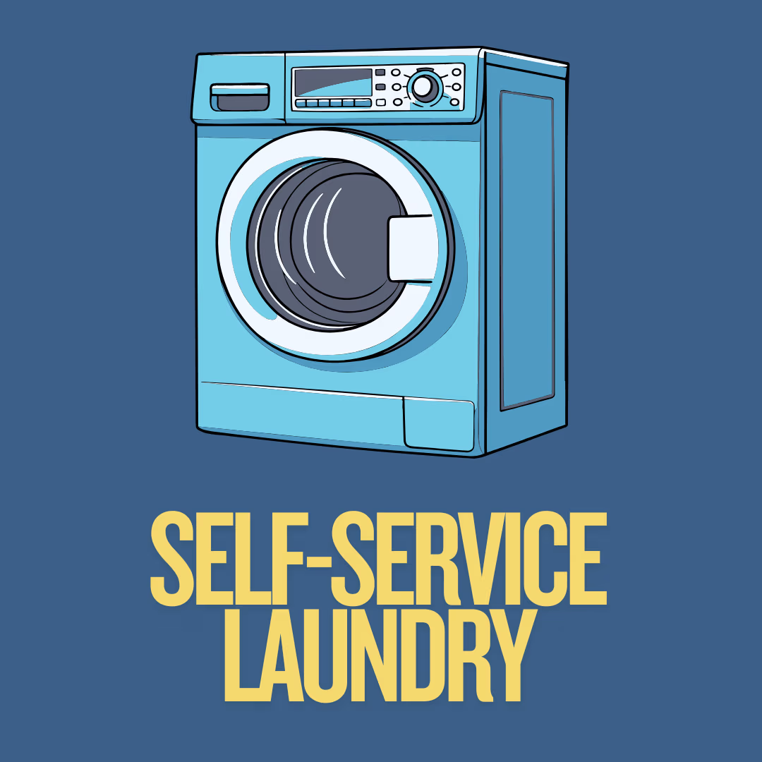 image of blue washing machine 