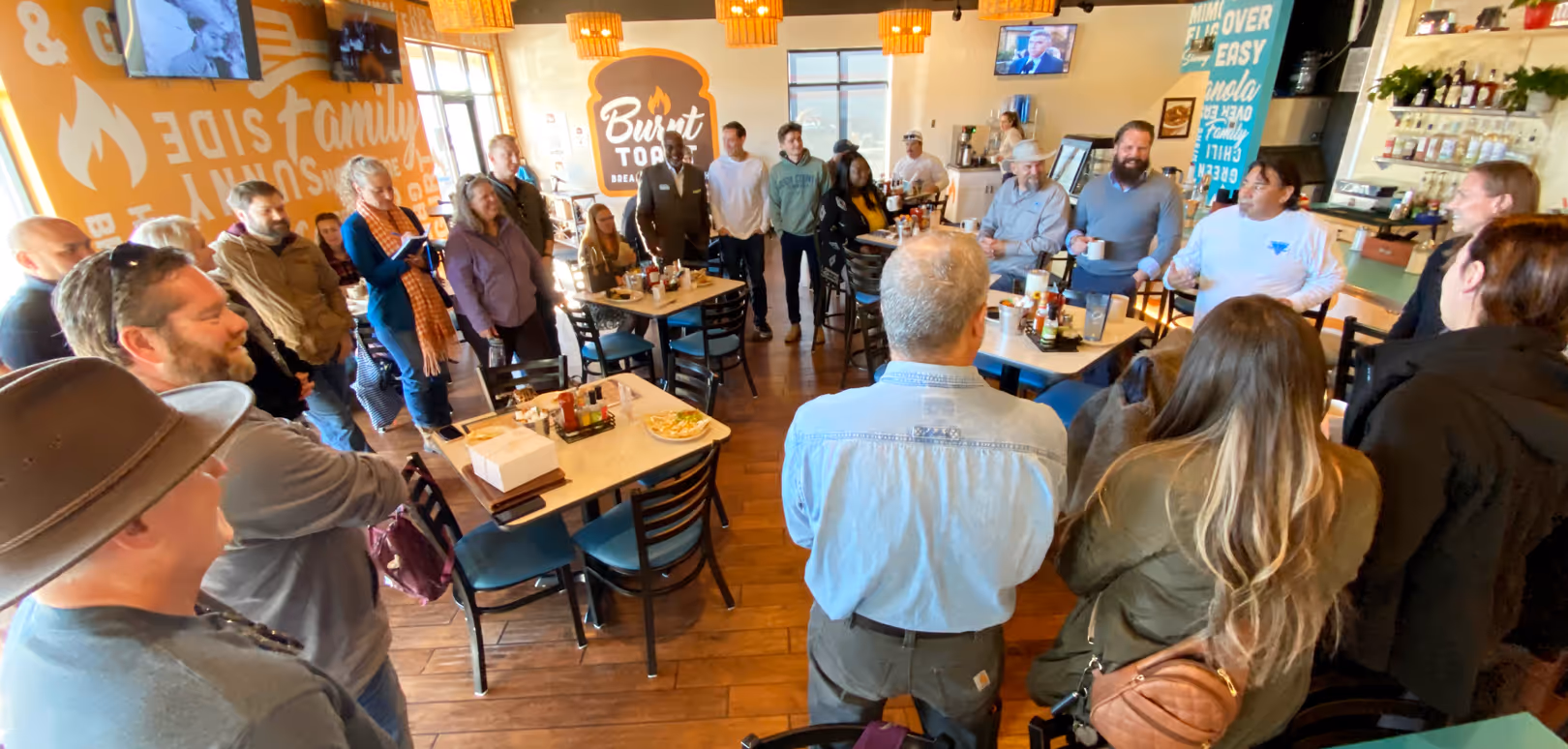 image of a community event hosted by an insurance agency & company