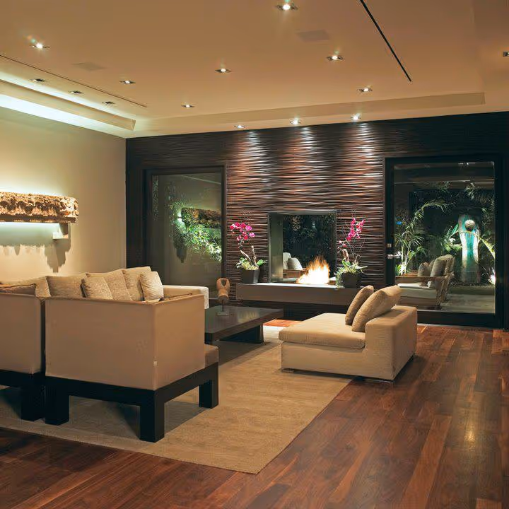Experienced electrician from Totally Wired Electric installing smart home and AV systems in a luxury Southern California property.