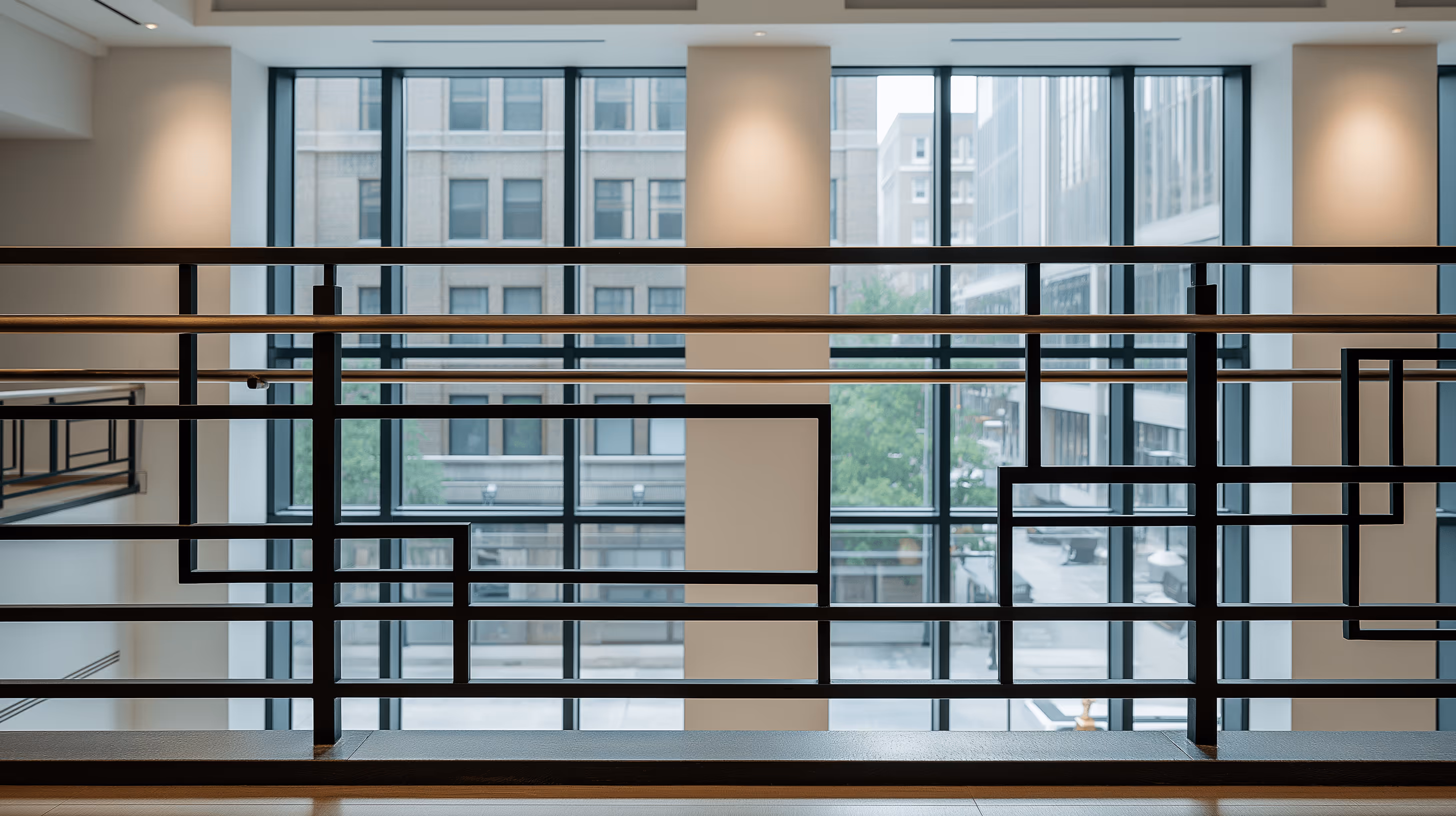 Decorative iron railing and ornamental metalwork installation