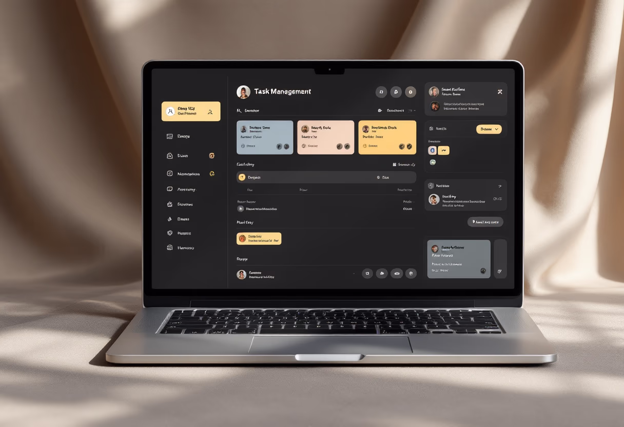 [interface] interface of task management module (for a productivity tools business)
