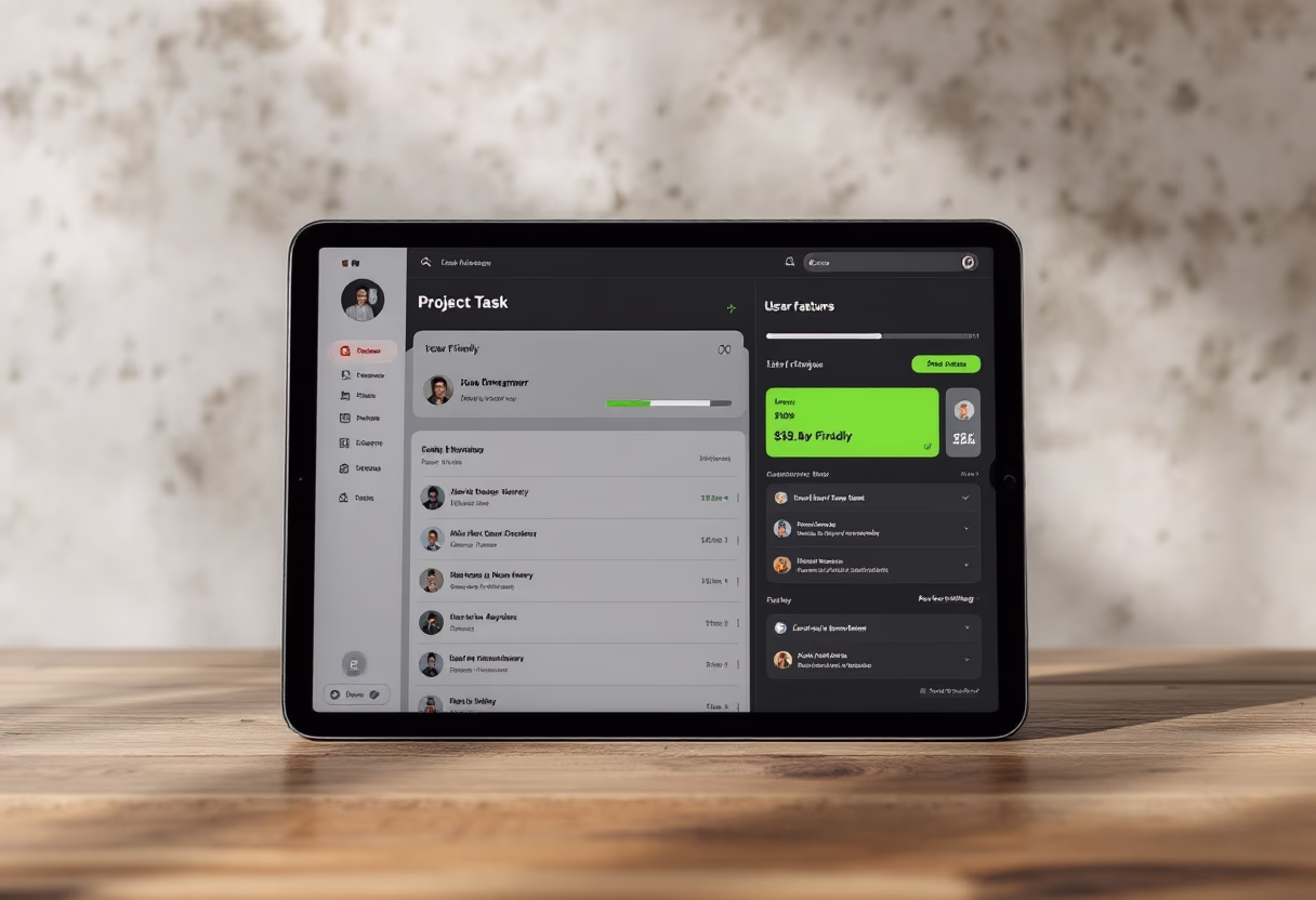 image of an individual typing on a laptop (for a productivity tools business)