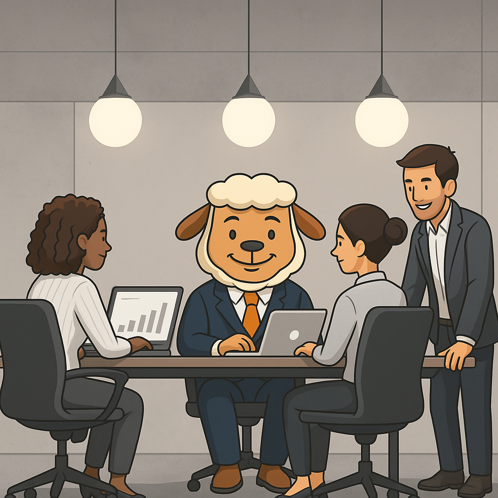 image of business professionals in an office (for a data analytics and business intelligence)