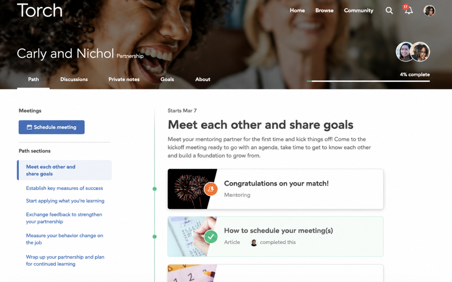 Torch platform coaching