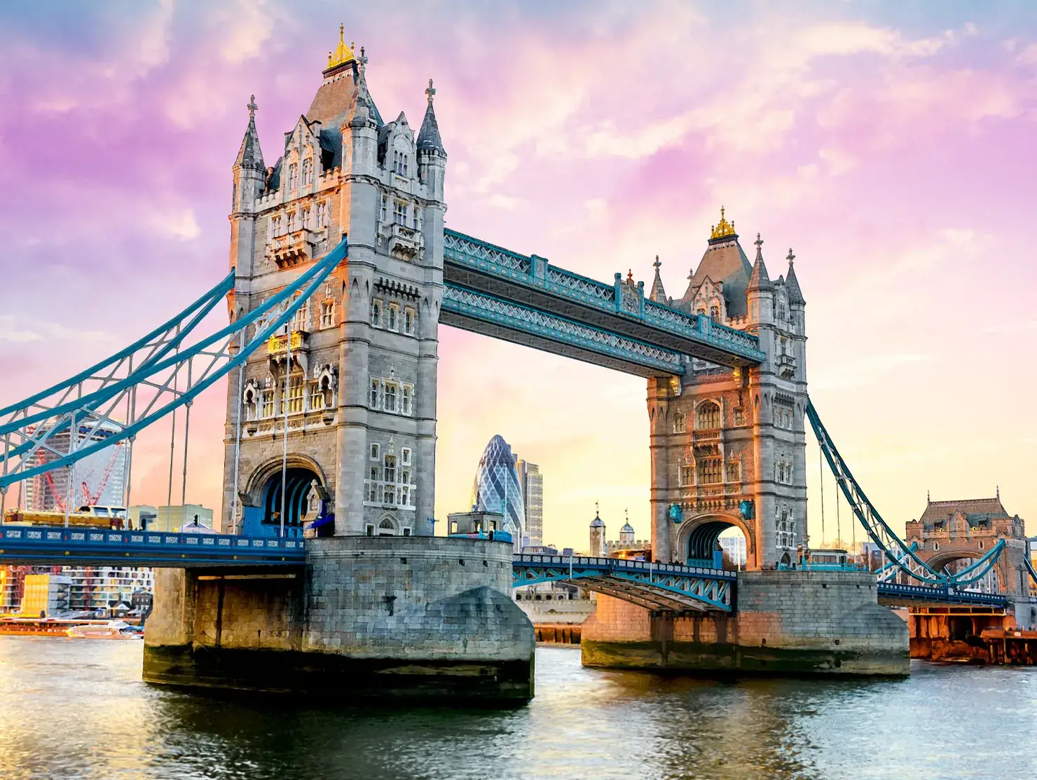 Tower Bridge in London at sunset, part of Shannons Goodwood Festival of Speed prize trip.
