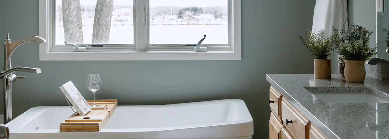 Custom bathroom design in West Michigan