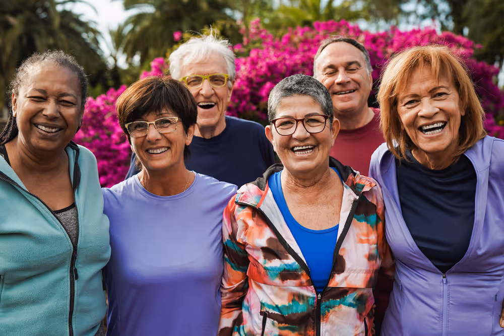 A group of friends standing together