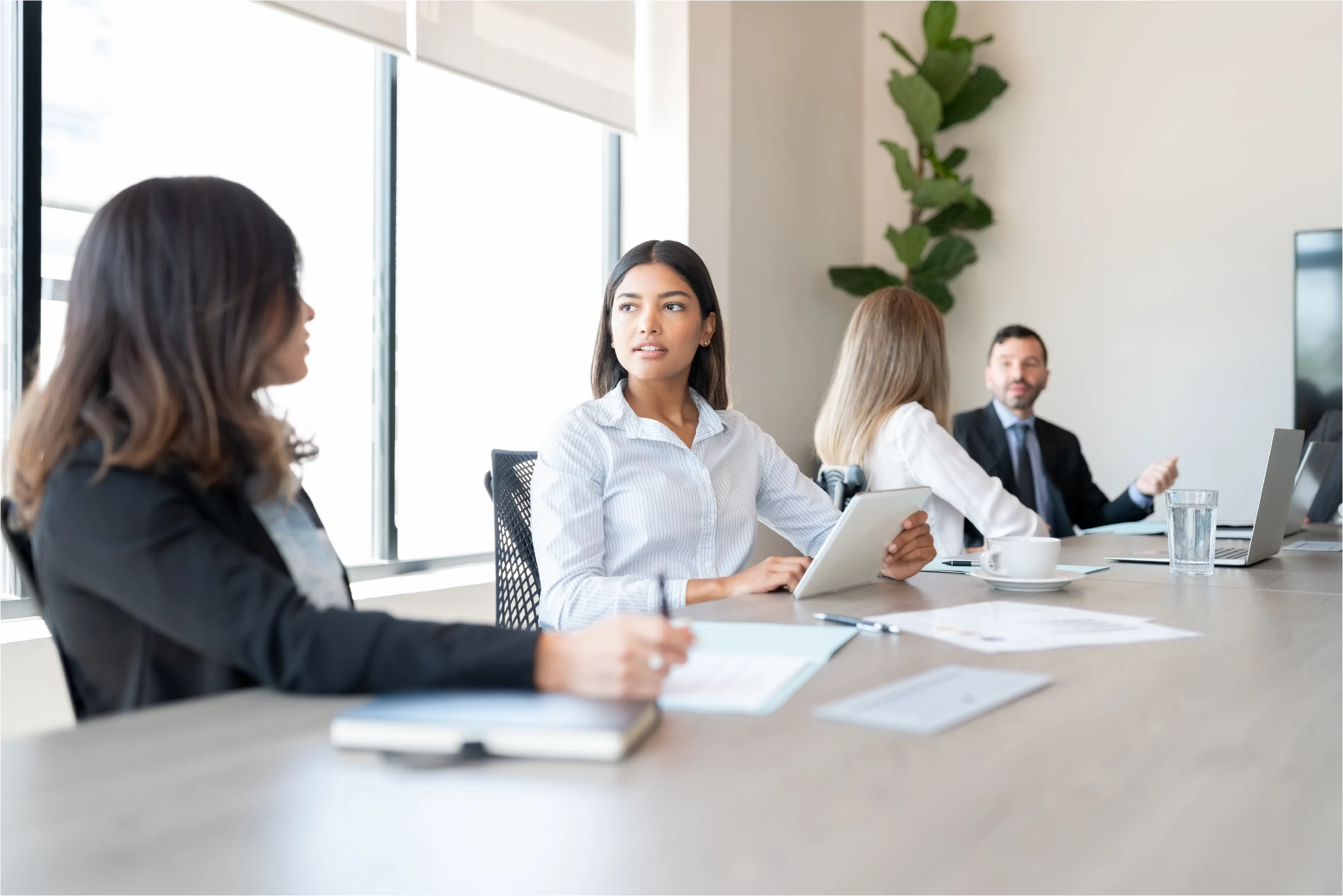 Consultants in office setting