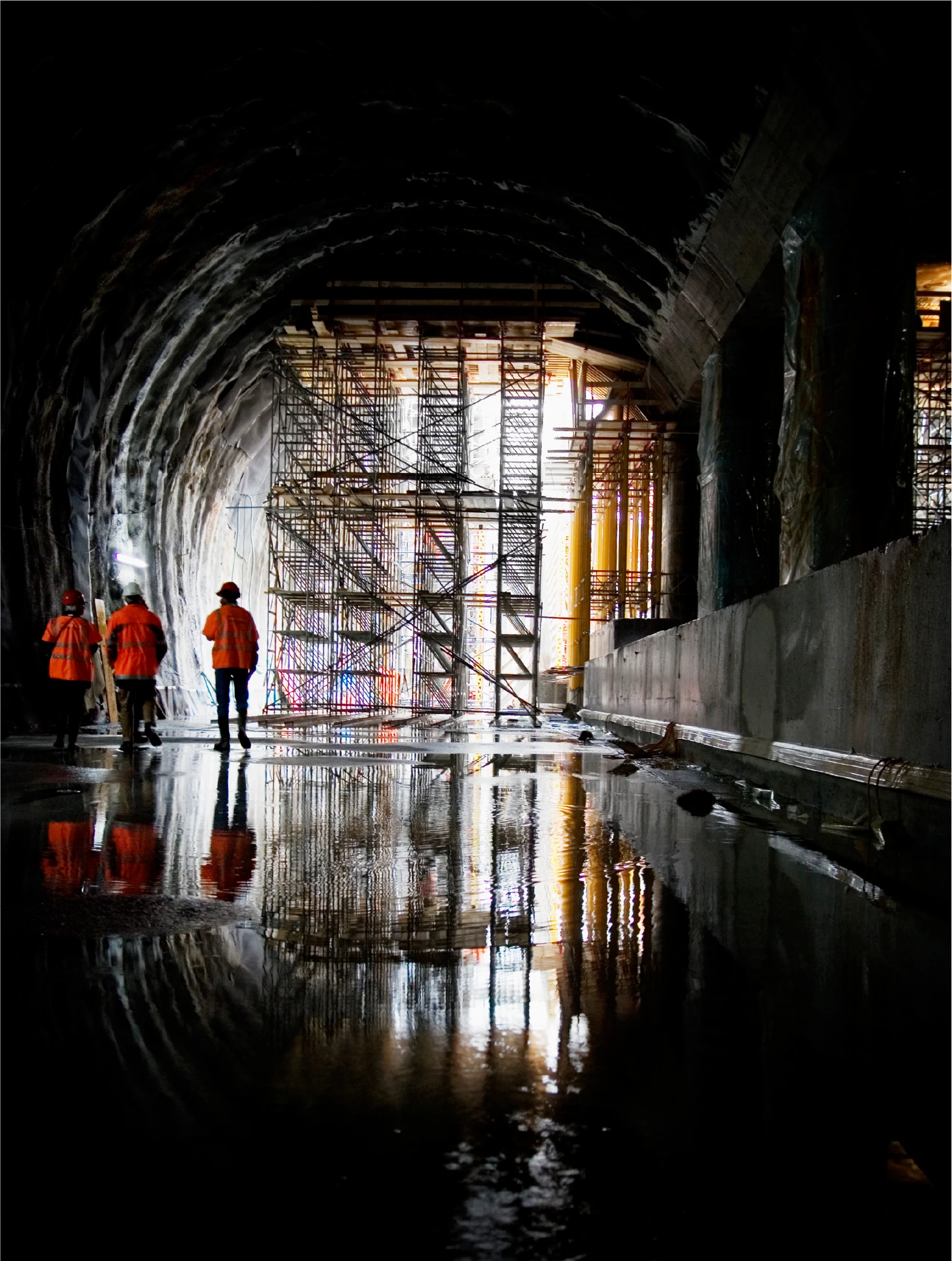 Tunnel in construction phase