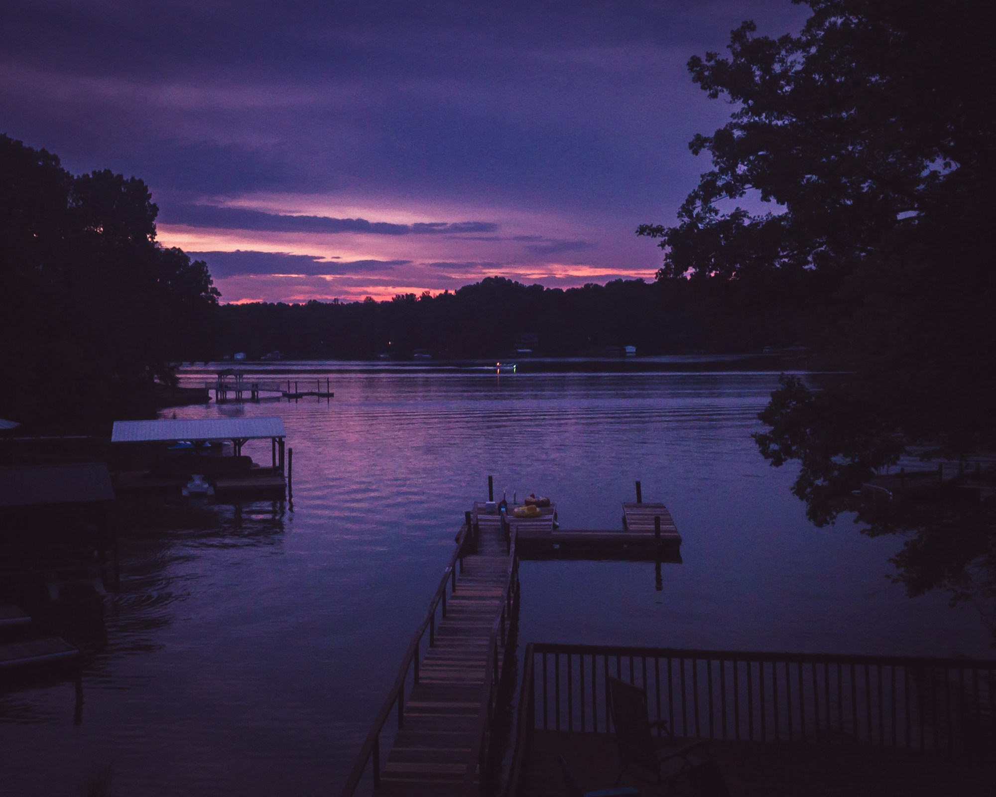 Lake and water concept — lake dock