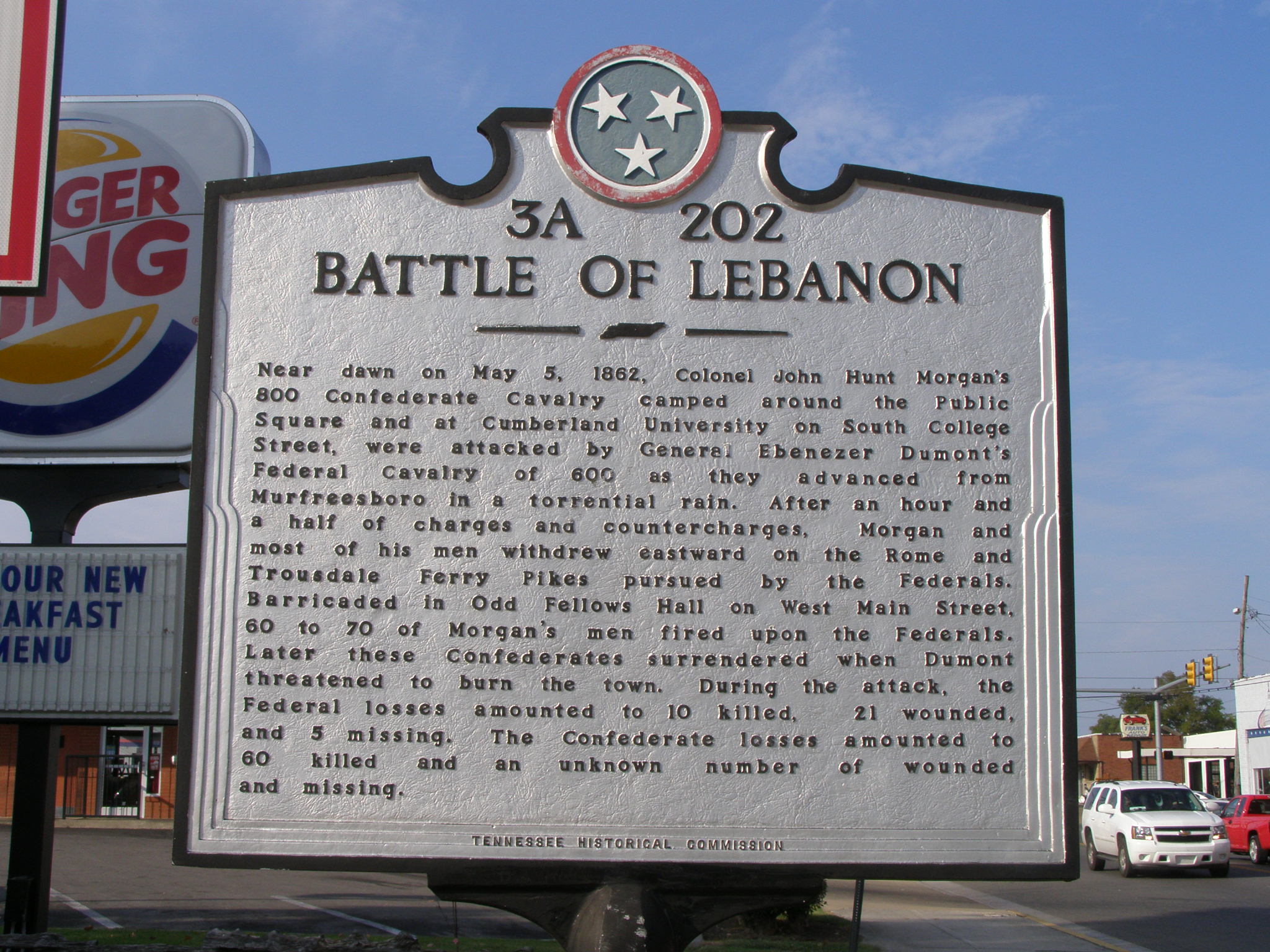 Battle of Lebanon historical marker (1)