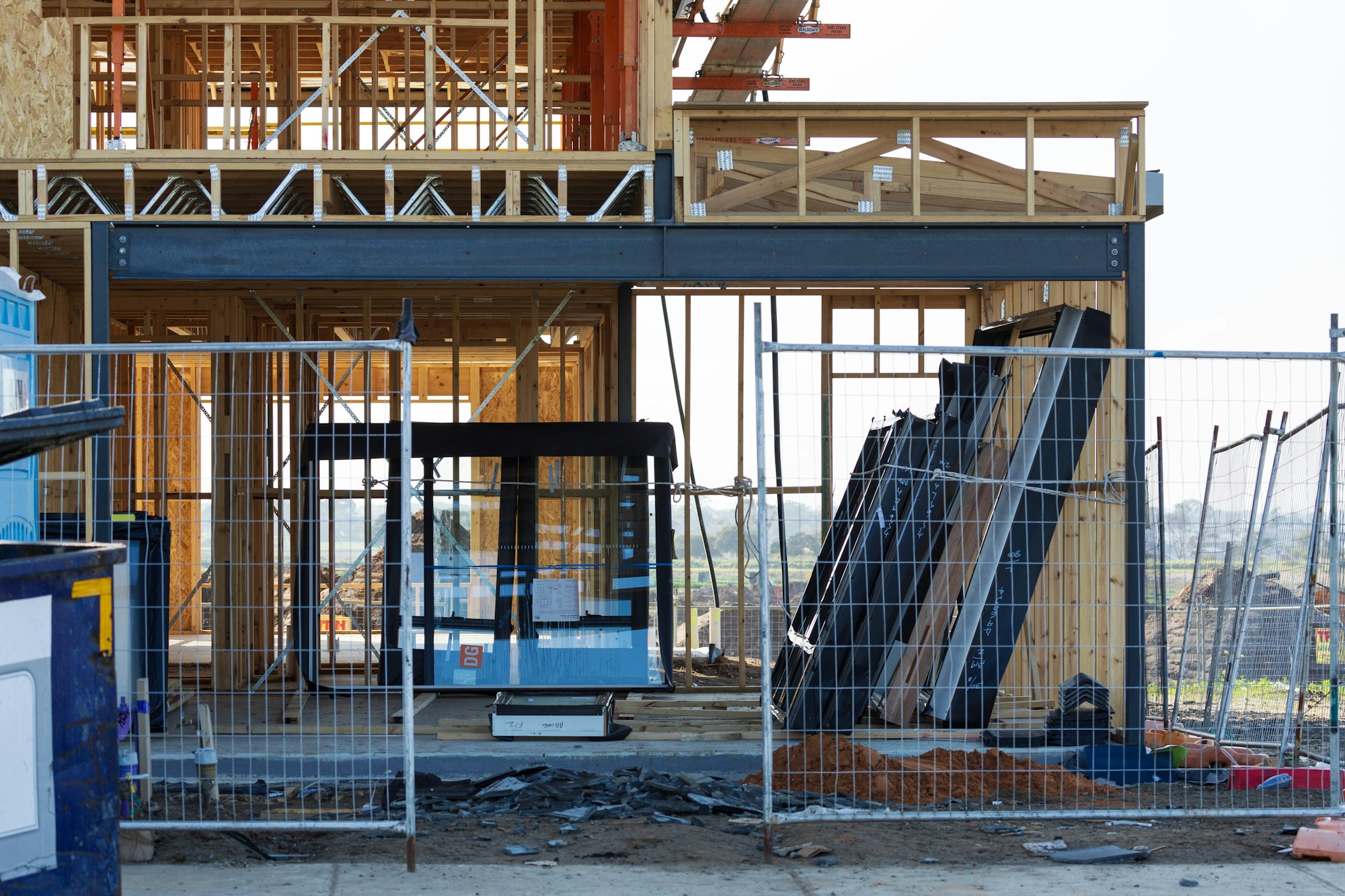 New construction concept — construction progress