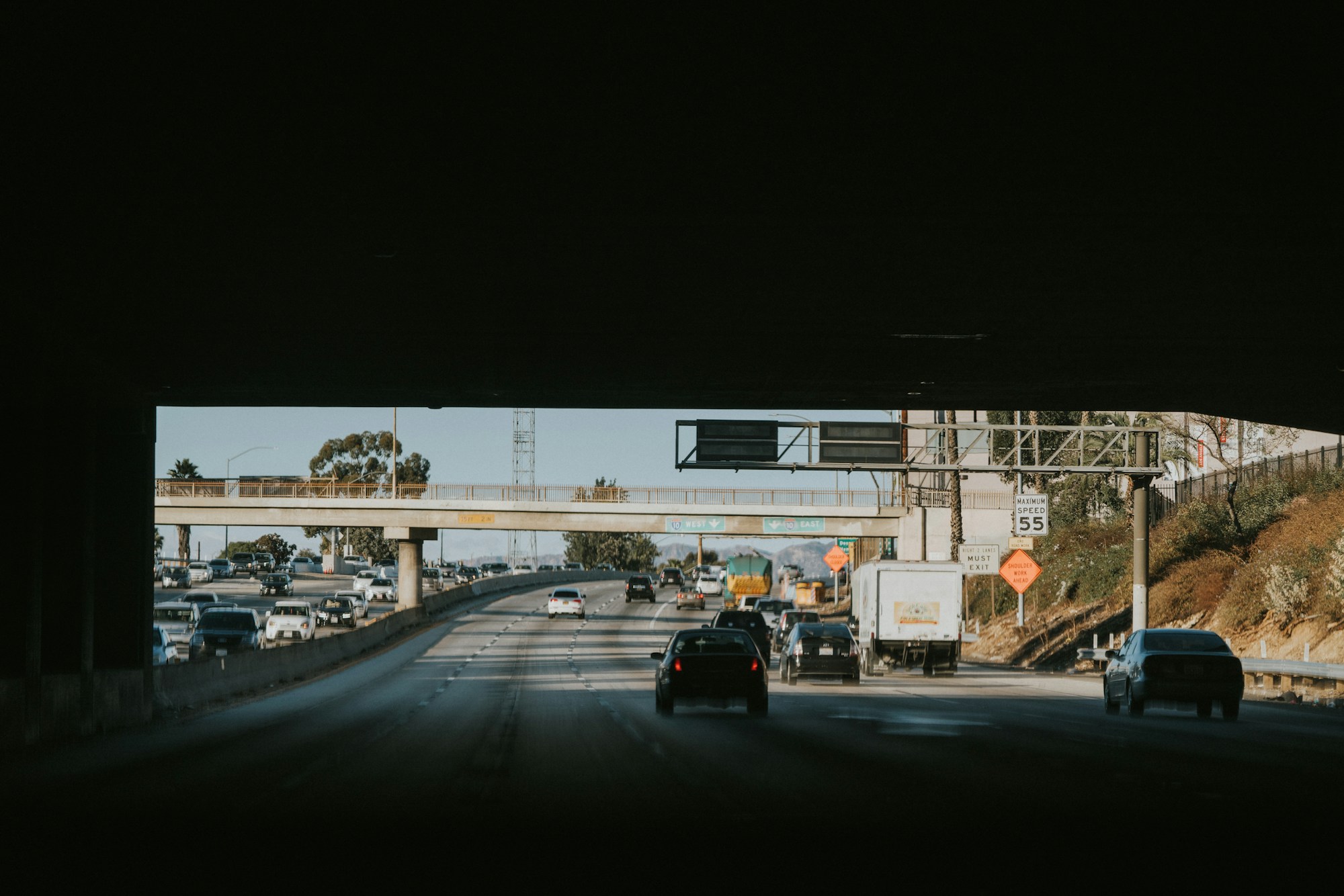 Highway / commute concept — rush hour