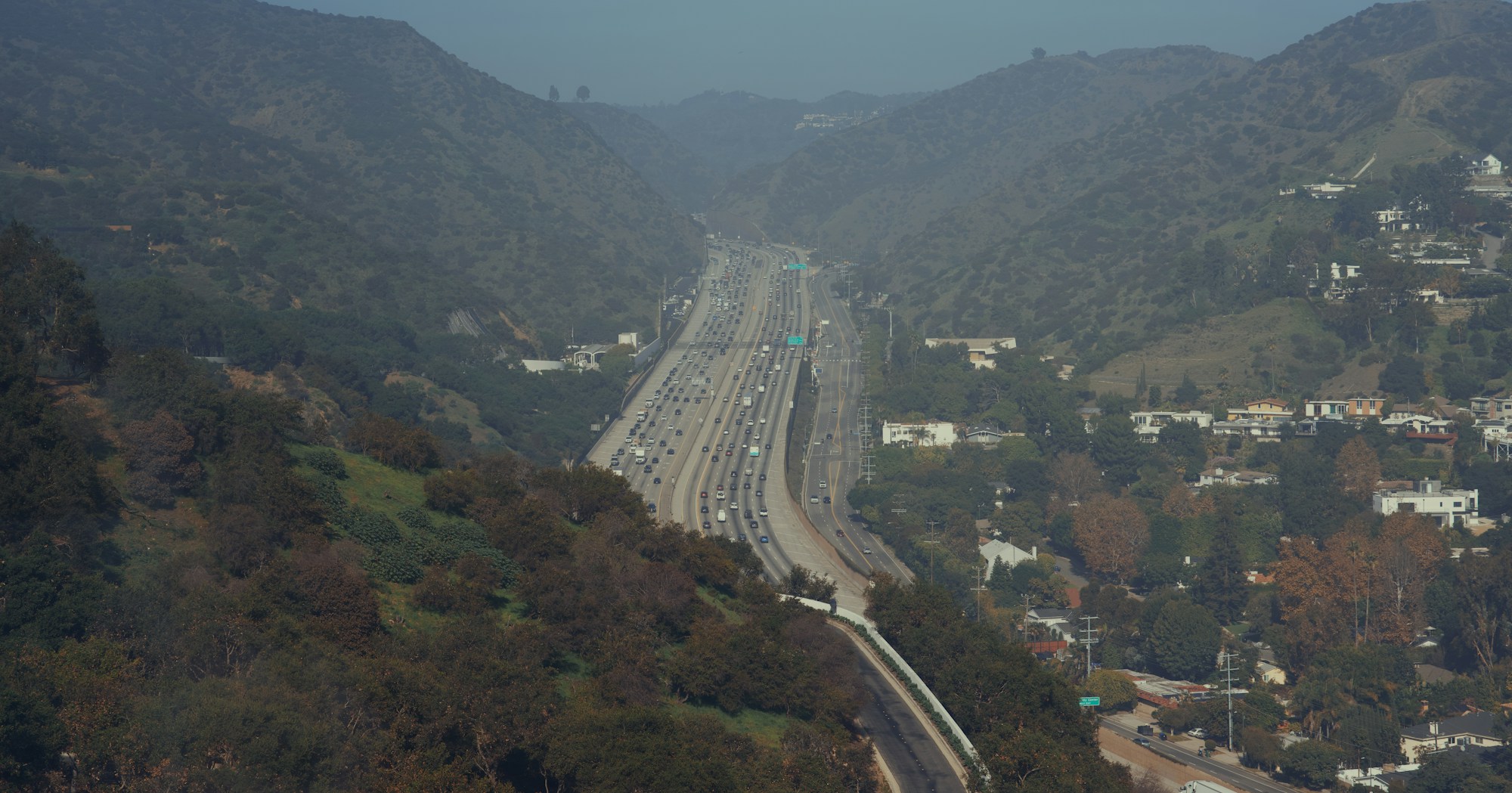 Highway / commute concept — highway overpass
