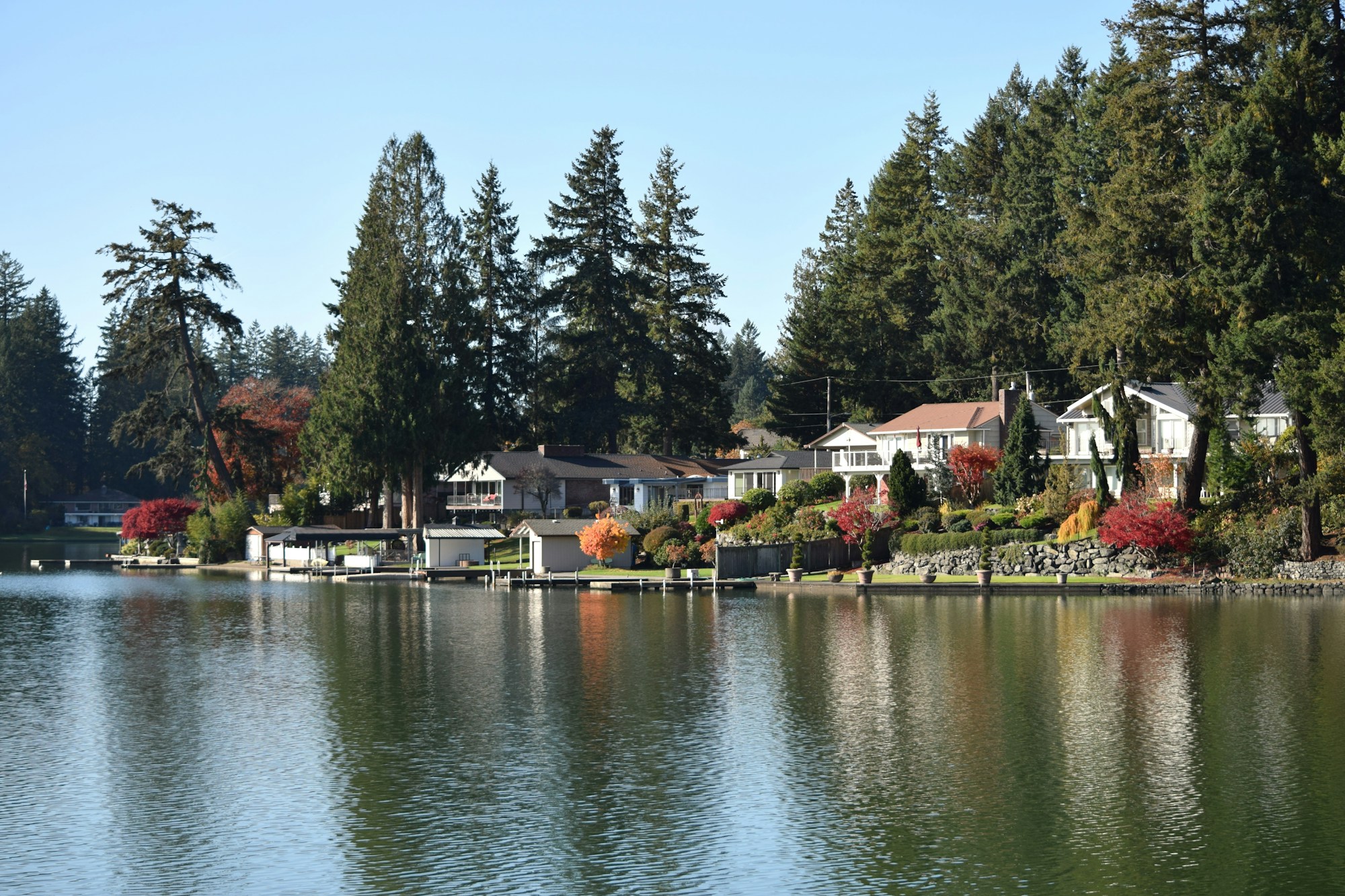 Waterfront home concept — waterfront evening