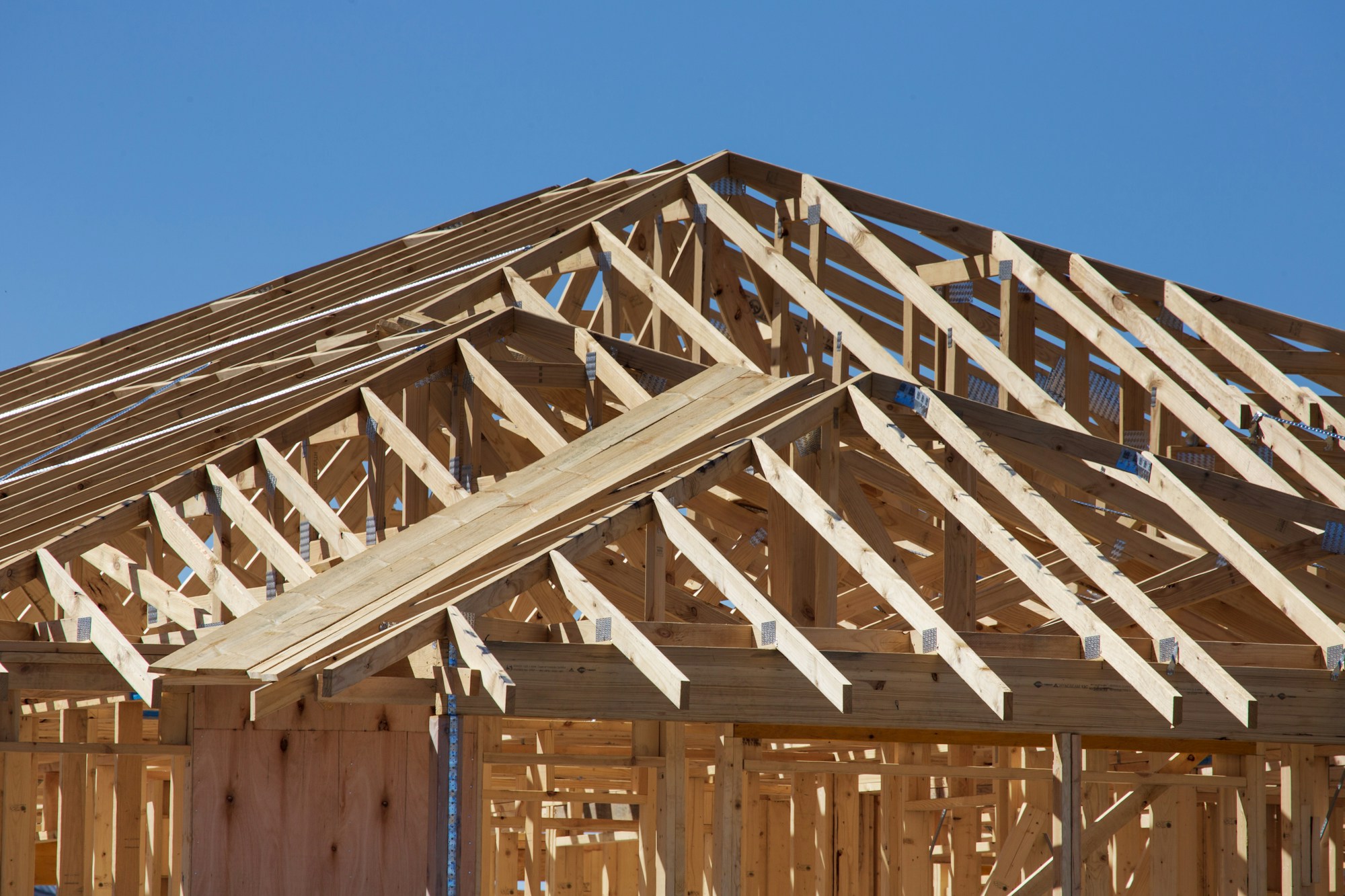 New construction concept — new home closeup