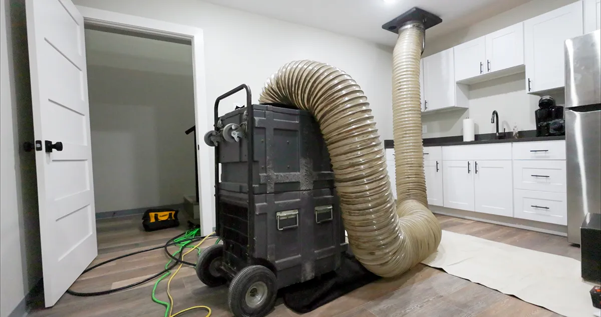 cleaning air duct