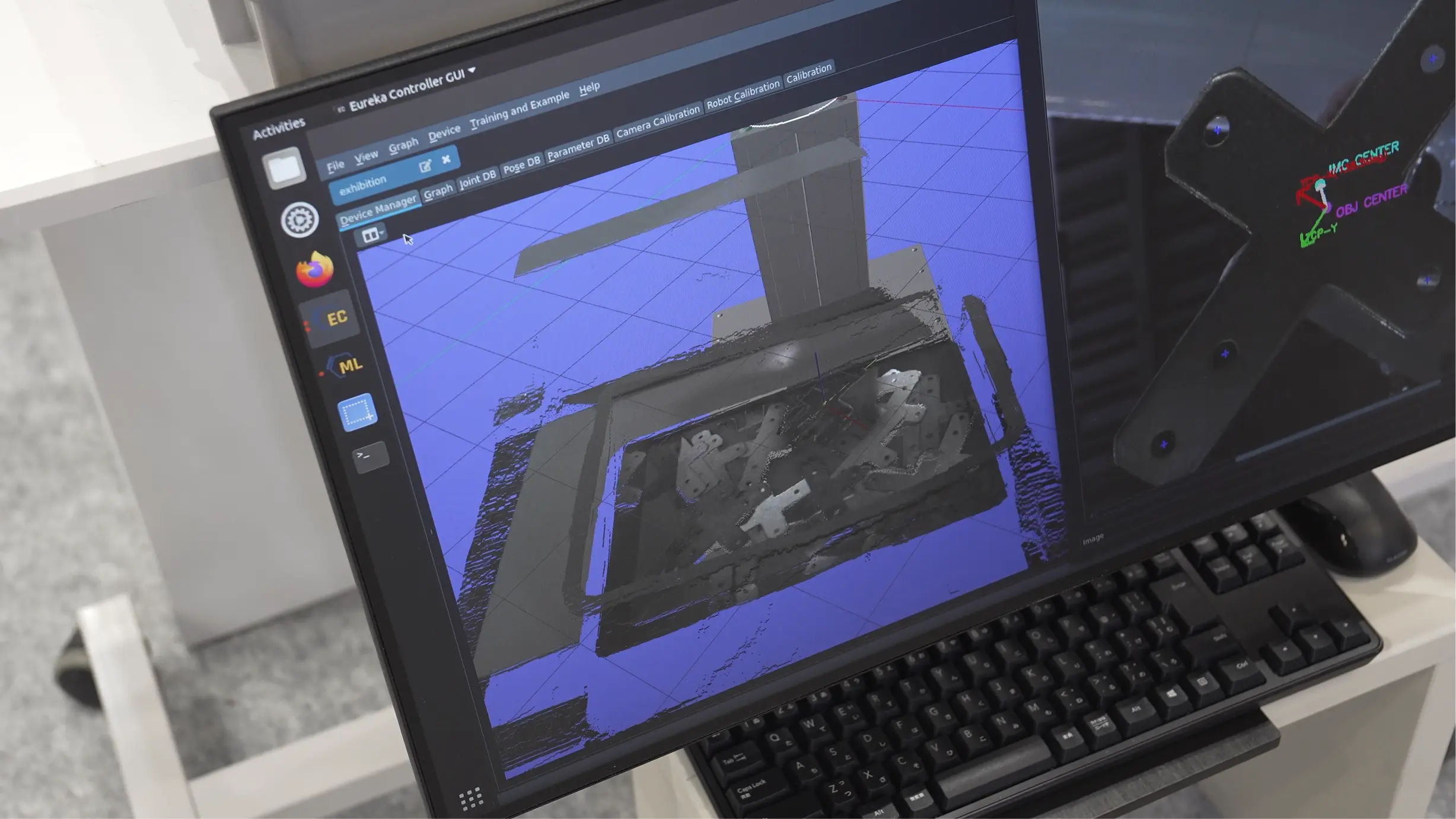 Point cloud for metal parts in Eureka Robotics bin picking system