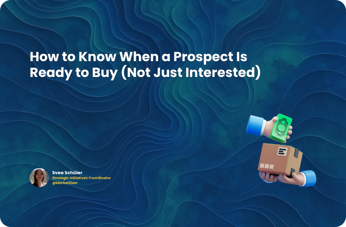 Illustration showing how to know when a prospect is ready to buy, using a purchase exchange visual to represent real buying signals