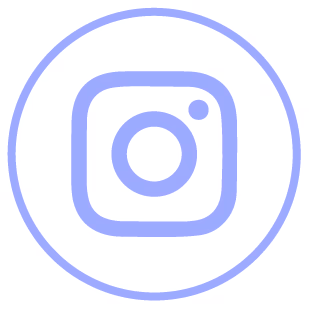 Instagram logo icon in light purple within a circular border.