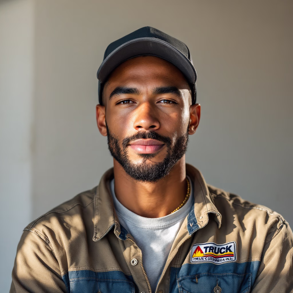 [headshot] image of customer (for a trucking company)