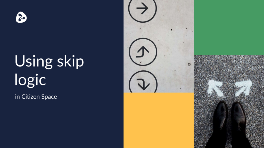 presentation slide shot of using skip logic as part of good survey design